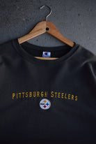 Vintage 90s Champion x NFL Pittsburgh Steelers Embroidered Crewneck (XXL) - Retrospective Store