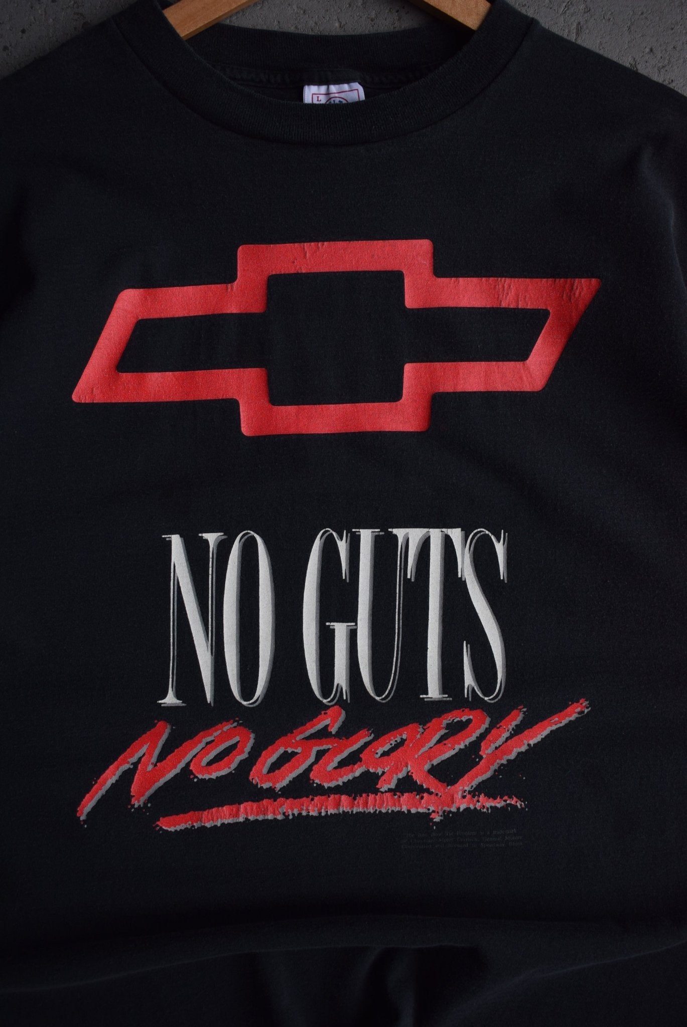 Vintage 90s Chevrolet 'No Guts, No Glory' Tee (M) - Retrospective Store