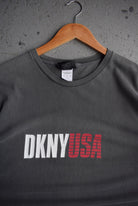 Vintage 90s DKNY USA Spellout Tee (XL) - Retrospective Store