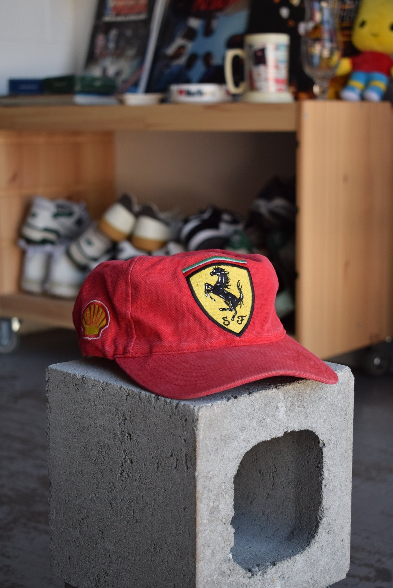 Vintage 90s Ferrari Racing Embroidered Hat - Retrospective Store