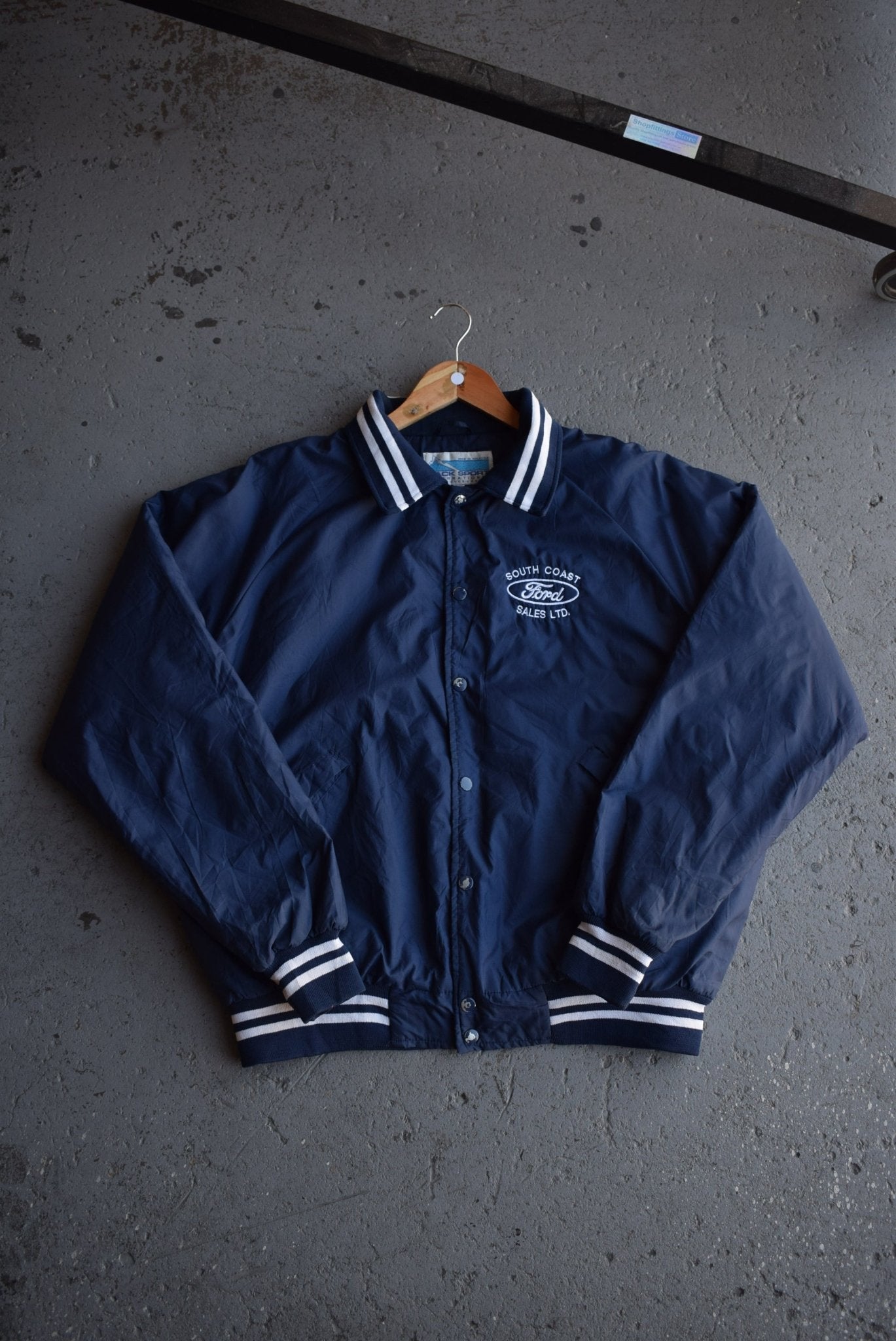 Vintage 90s Ford Embroidered Satin Jacket (L) - Retrospective Store