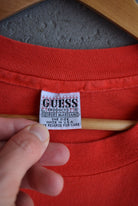 Vintage 90s Guess Jeans Spellout Tee (XL) - Retrospective Store