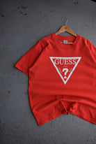 Vintage 90s Guess Jeans Spellout Tee (XL) - Retrospective Store