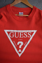 Vintage 90s Guess Jeans Spellout Tee (XL) - Retrospective Store