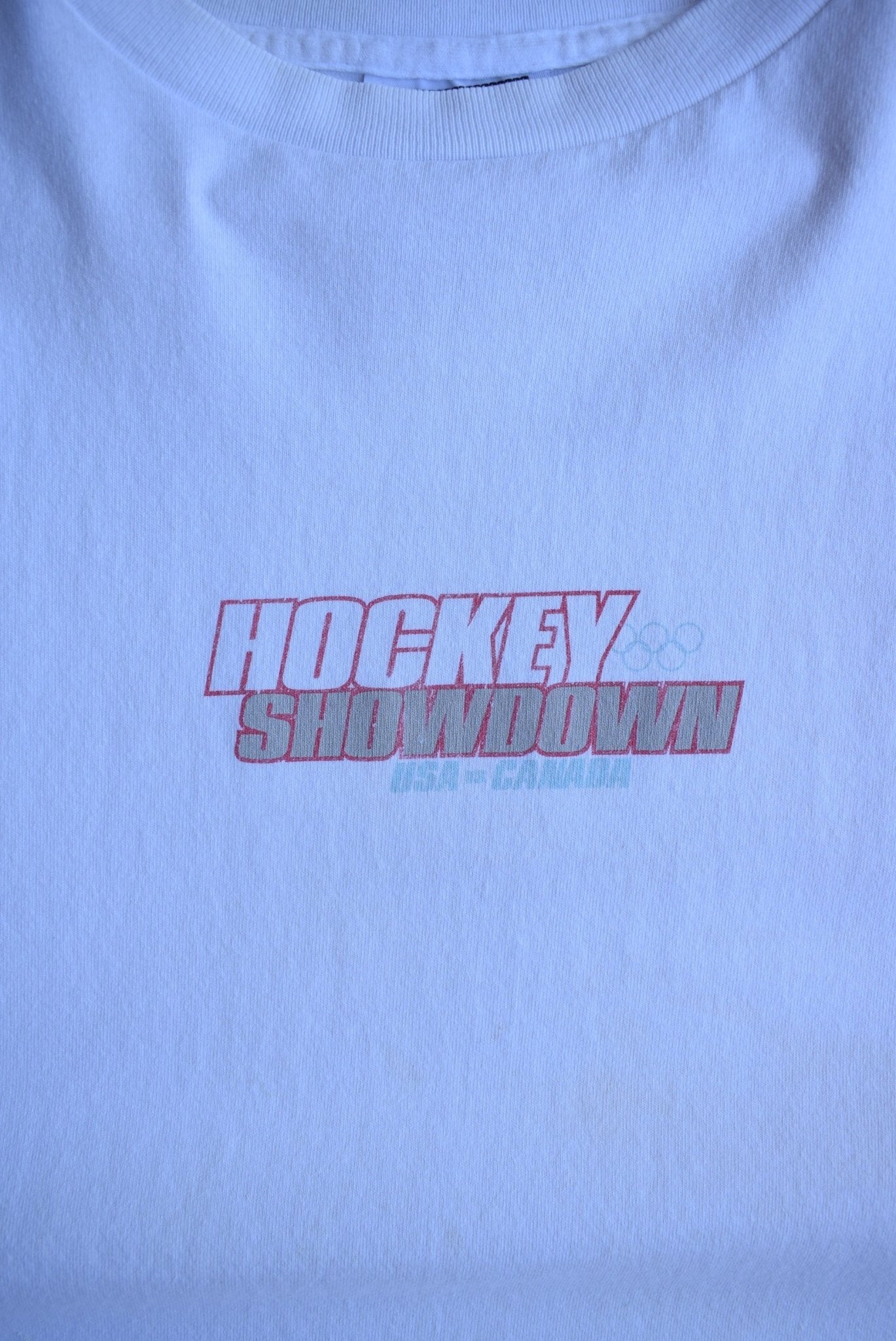 Vintage 90s Hockey Showdown USA vs Canada Tee (XL) - Retrospective Store