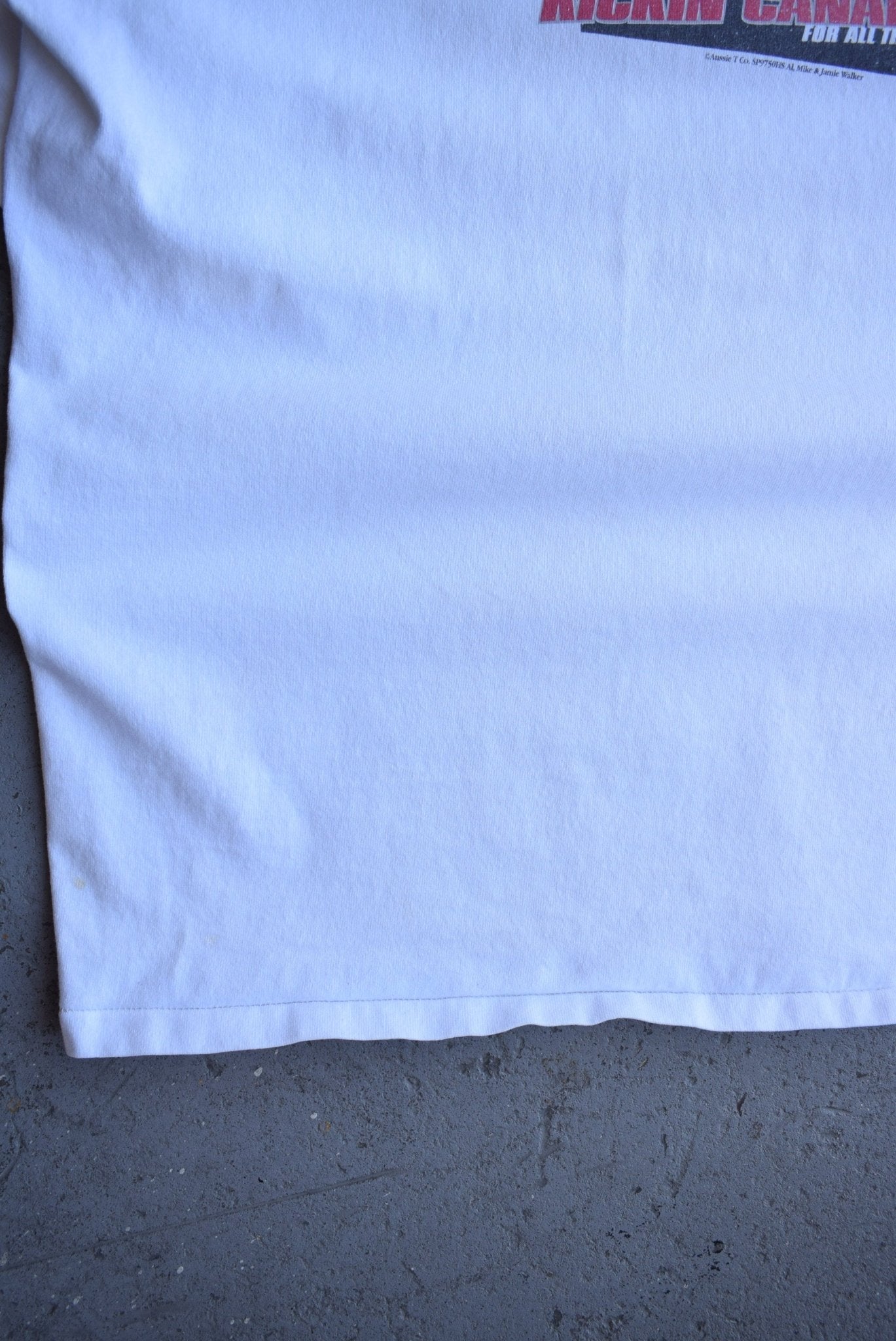 Vintage 90s Hockey Showdown USA vs Canada Tee (XL) - Retrospective Store