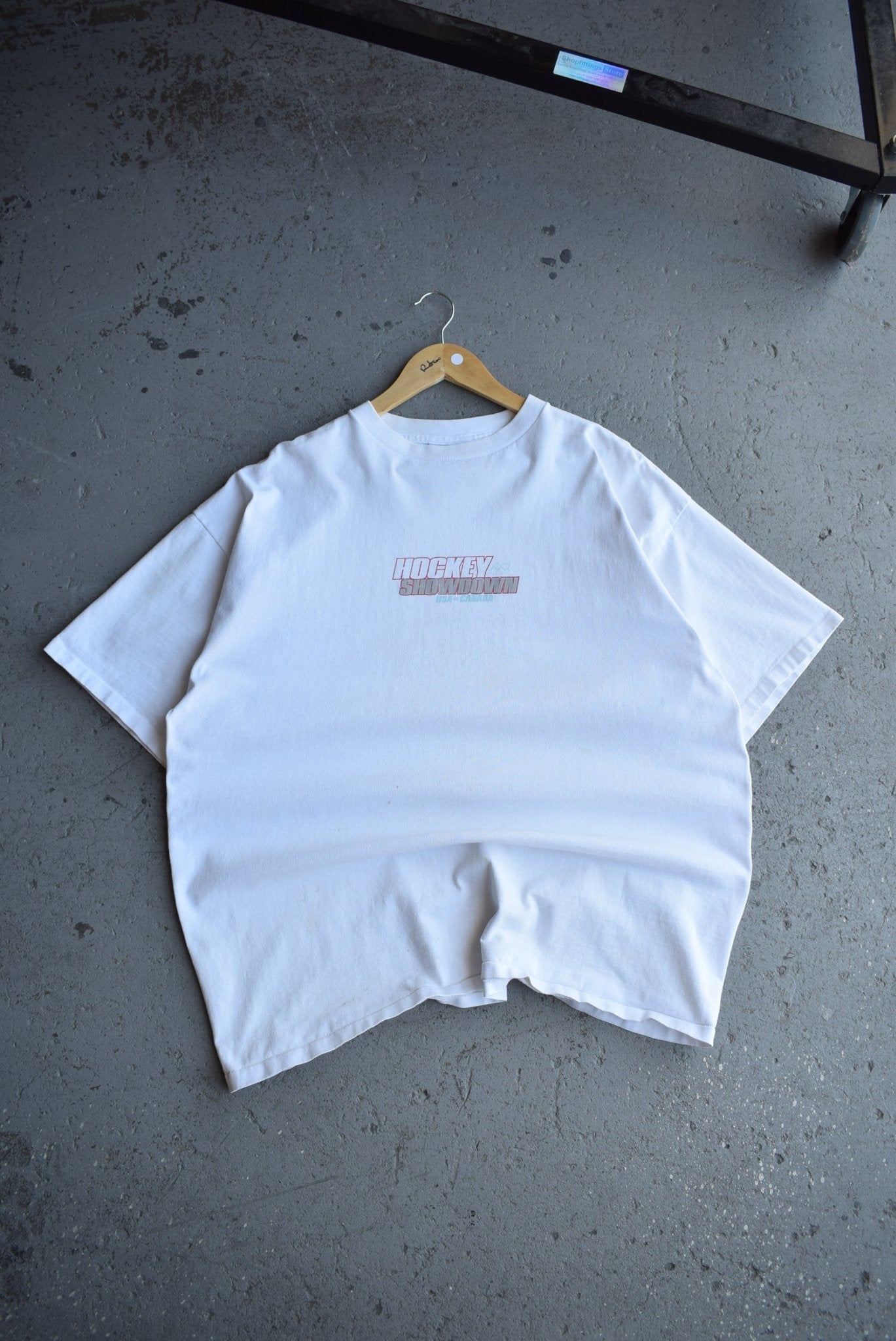 Vintage 90s Hockey Showdown USA vs Canada Tee (XL) - Retrospective Store