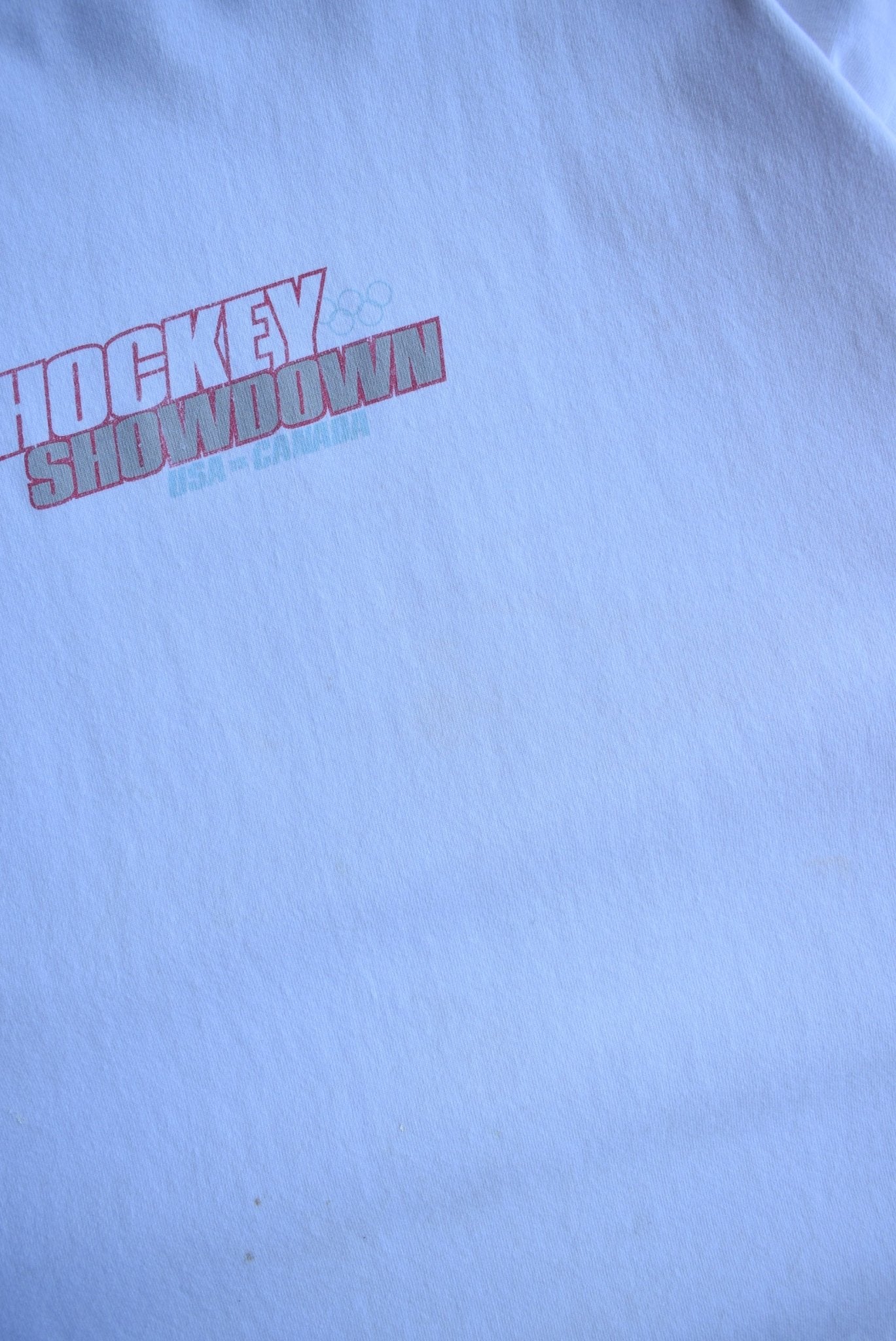 Vintage 90s Hockey Showdown USA vs Canada Tee (XL) - Retrospective Store