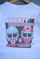 Vintage 90s Hockey Showdown USA vs Canada Tee (XL) - Retrospective Store