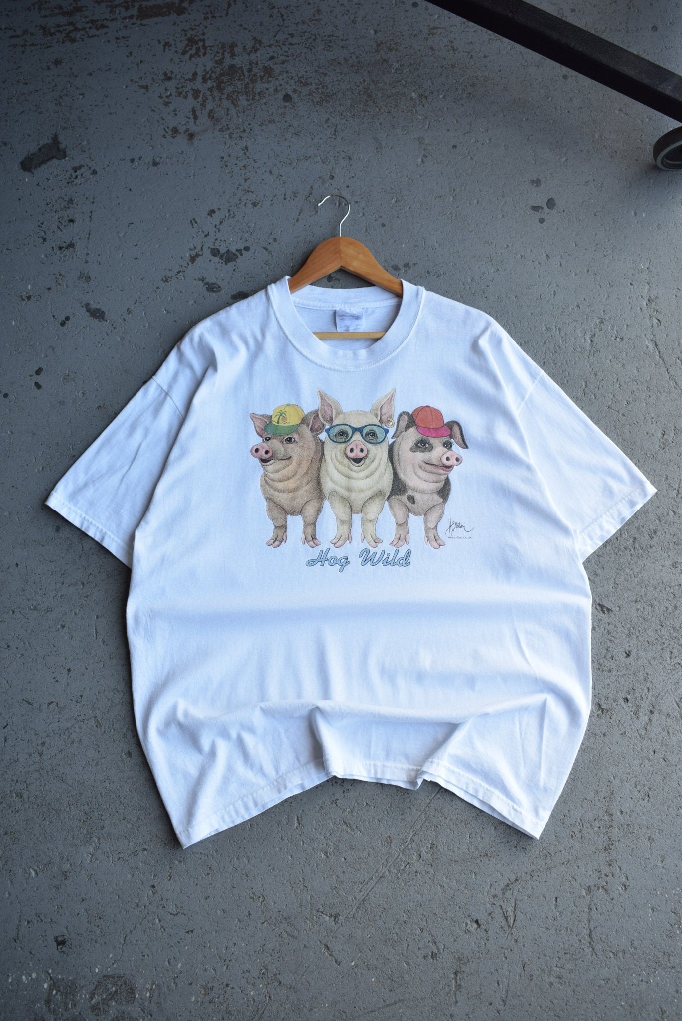 Vintage 90s Hog Wild Graphic Tee (XL) - Retrospective Store