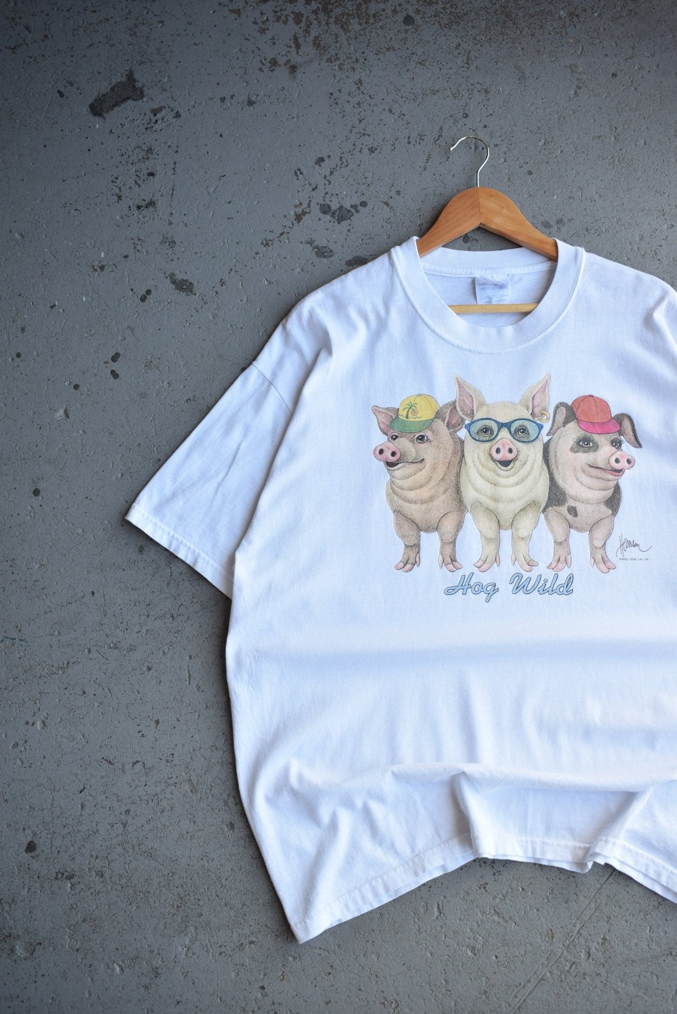 Vintage 90s Hog Wild Graphic Tee (XL) - Retrospective Store