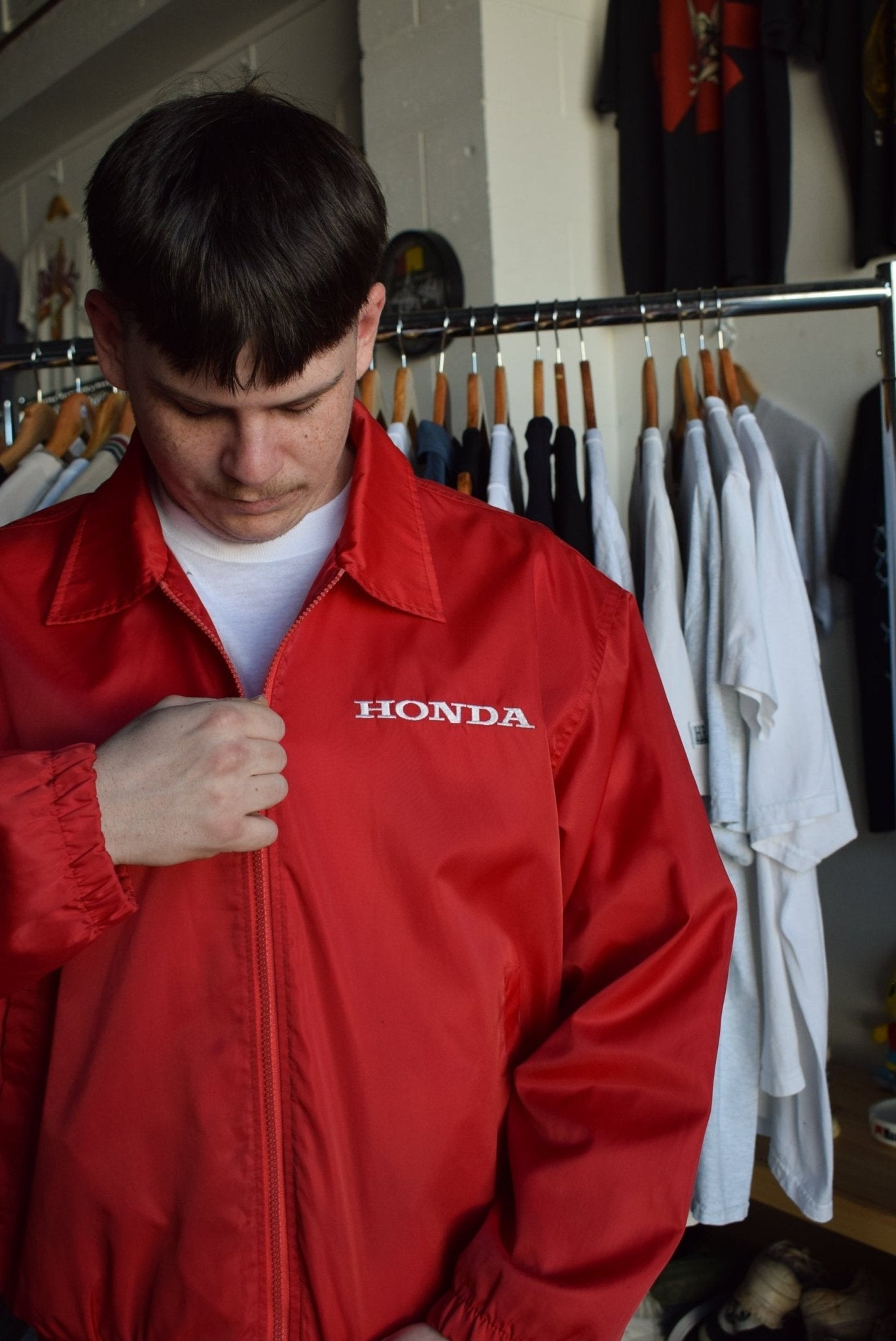 Vintage 90s Honda Racing Embroidered Jacket (L) - Retrospective Store