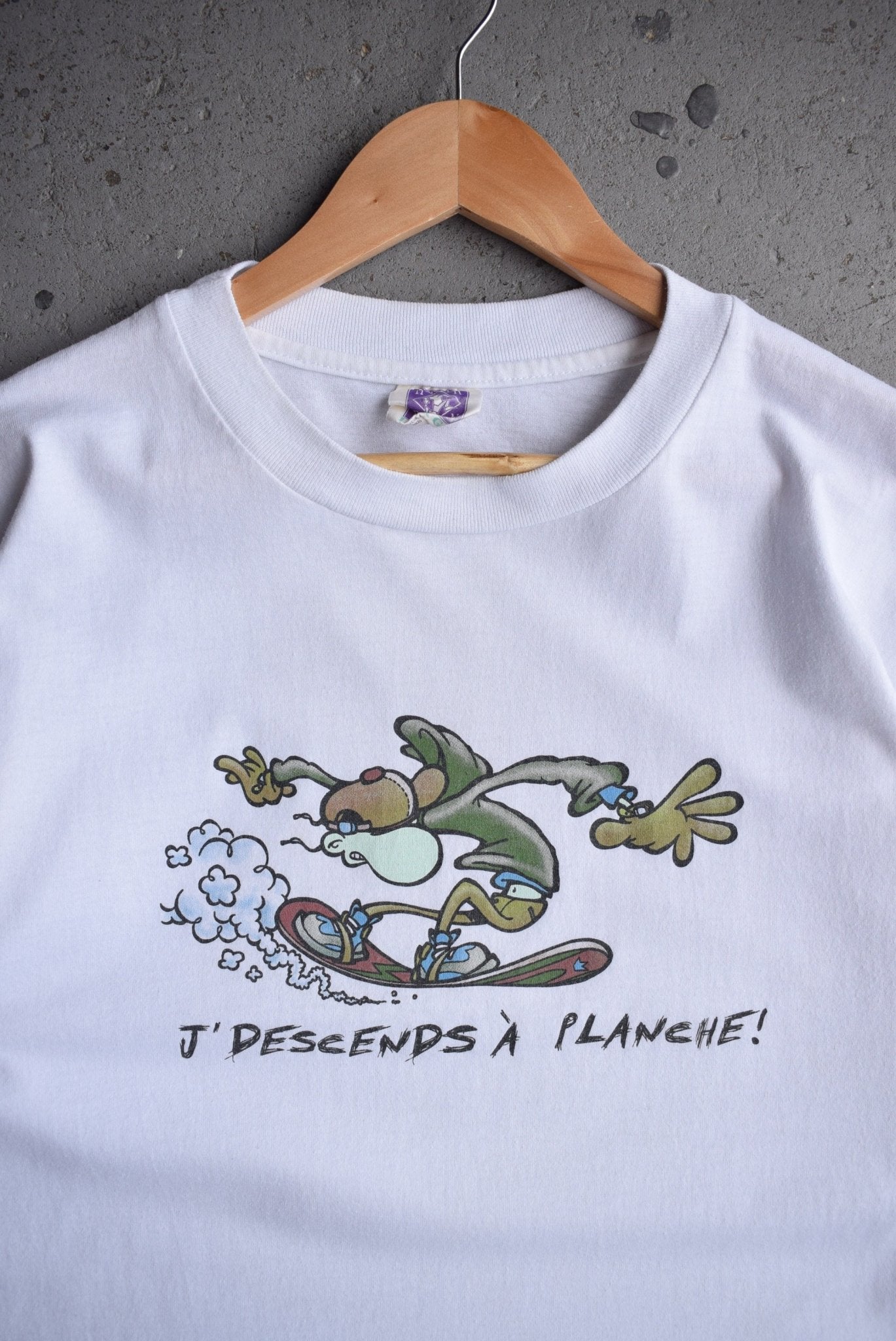 Vintage 90s Humeur Design Graphic Long Sleeve Tee (M/L) - Retrospective Store