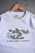 Vintage 90s Humeur Design Graphic Long Sleeve Tee (M/L) - Retrospective Store
