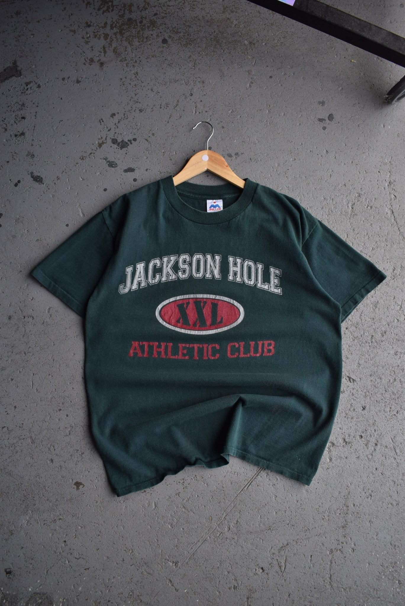 Vintage 90s Jackson Hole Athletic Club Tee (M) - Retrospective Store