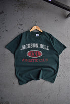 Vintage 90s Jackson Hole Athletic Club Tee (M) - Retrospective Store