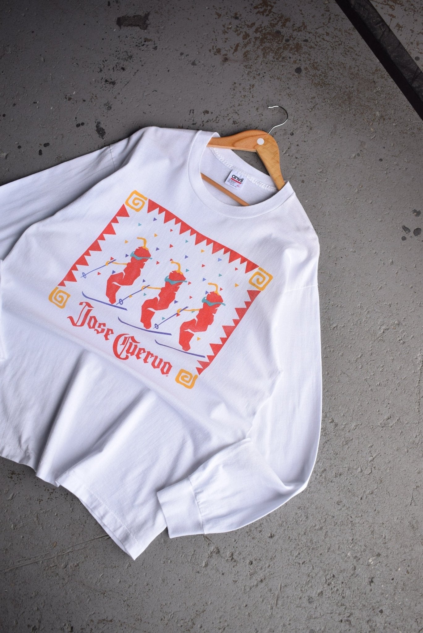 Vintage 90s Jose Cuervo Tequila Long Sleeve Tee (L) - Retrospective Store