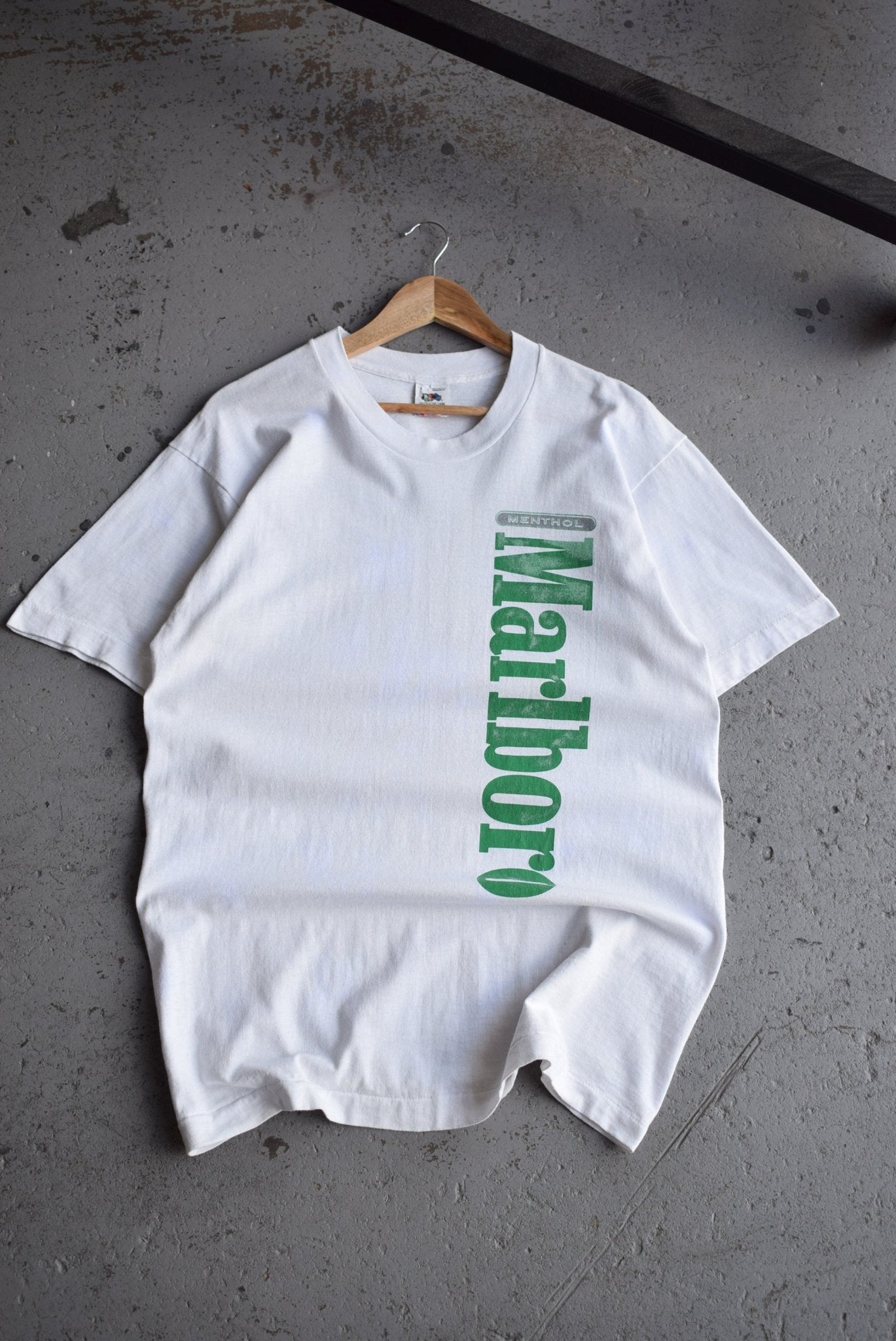 Vintage 90s Marlboro Menthol Cigarettes Tee (L) - Retrospective Store