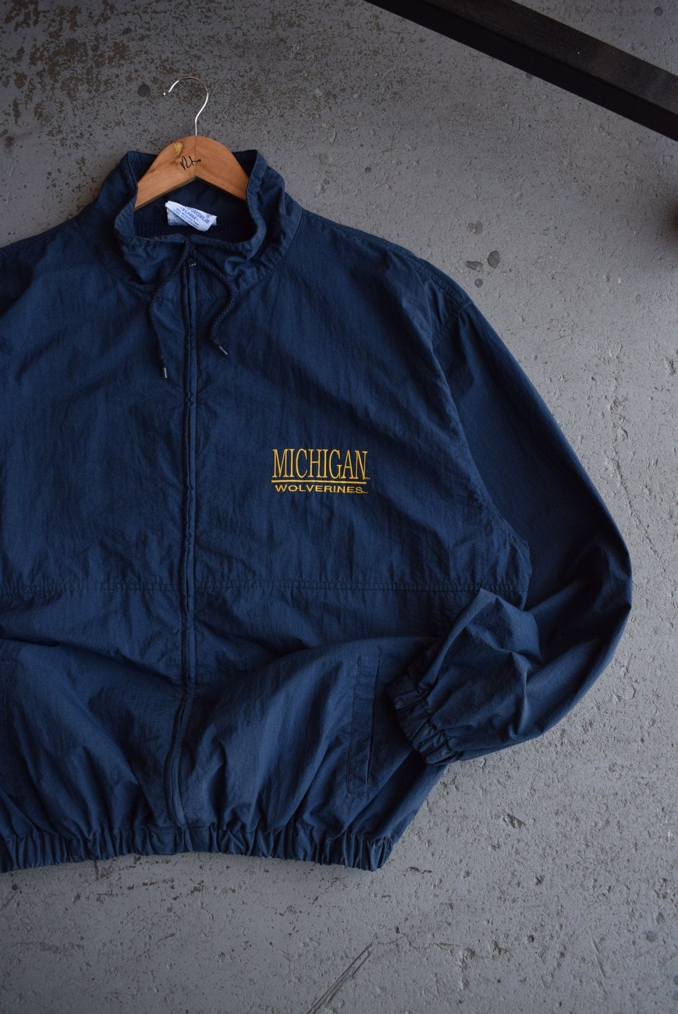 Vintage 90s Michigan Wolverines Embroidered Jacket (XL) - Retrospective Store