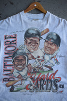 Vintage 90s MLB Baltimore Orioles Signature Tee (L) - Retrospective Store