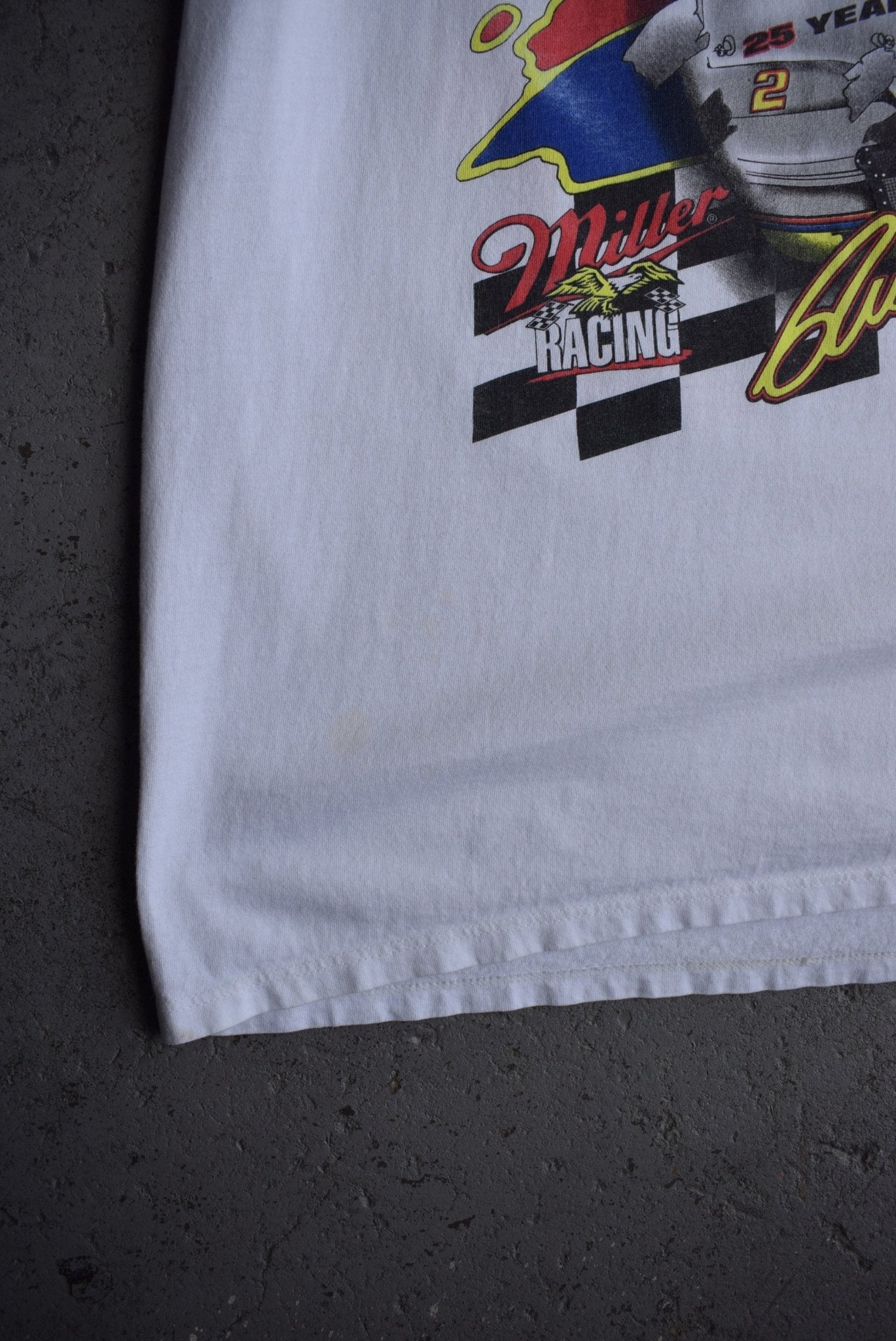 Vintage 90s NASCAR Miller Racing Tee (XXL) - Retrospective Store