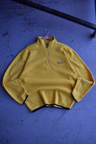 Vintage 90s Nautica Competition Spellout Embroidered Quarter Zip Fleece (XL) - Retrospective Store