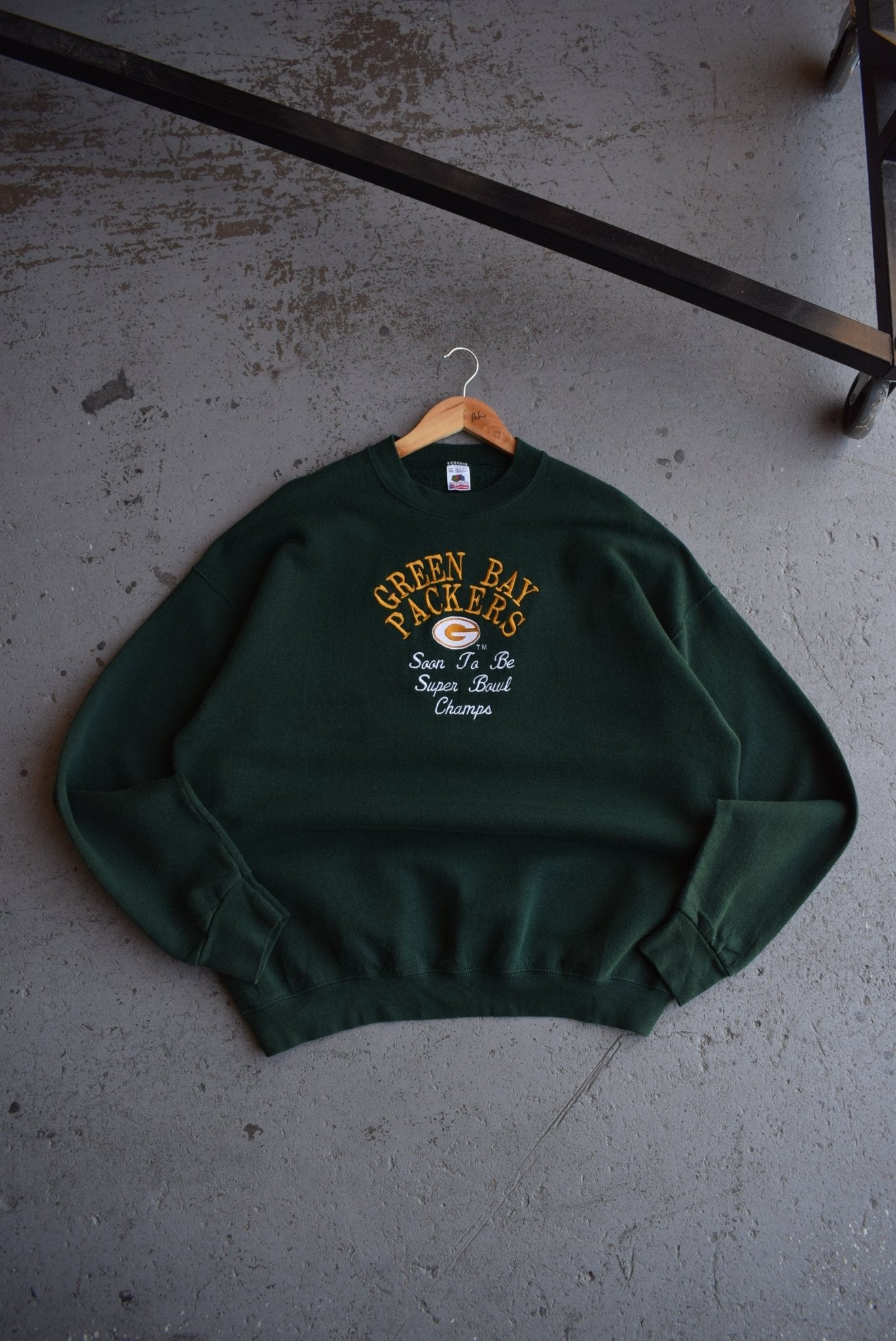 Vintage 90s NFL Green Bay Packers Embroidered Crewneck (XXL) - Retrospective Store