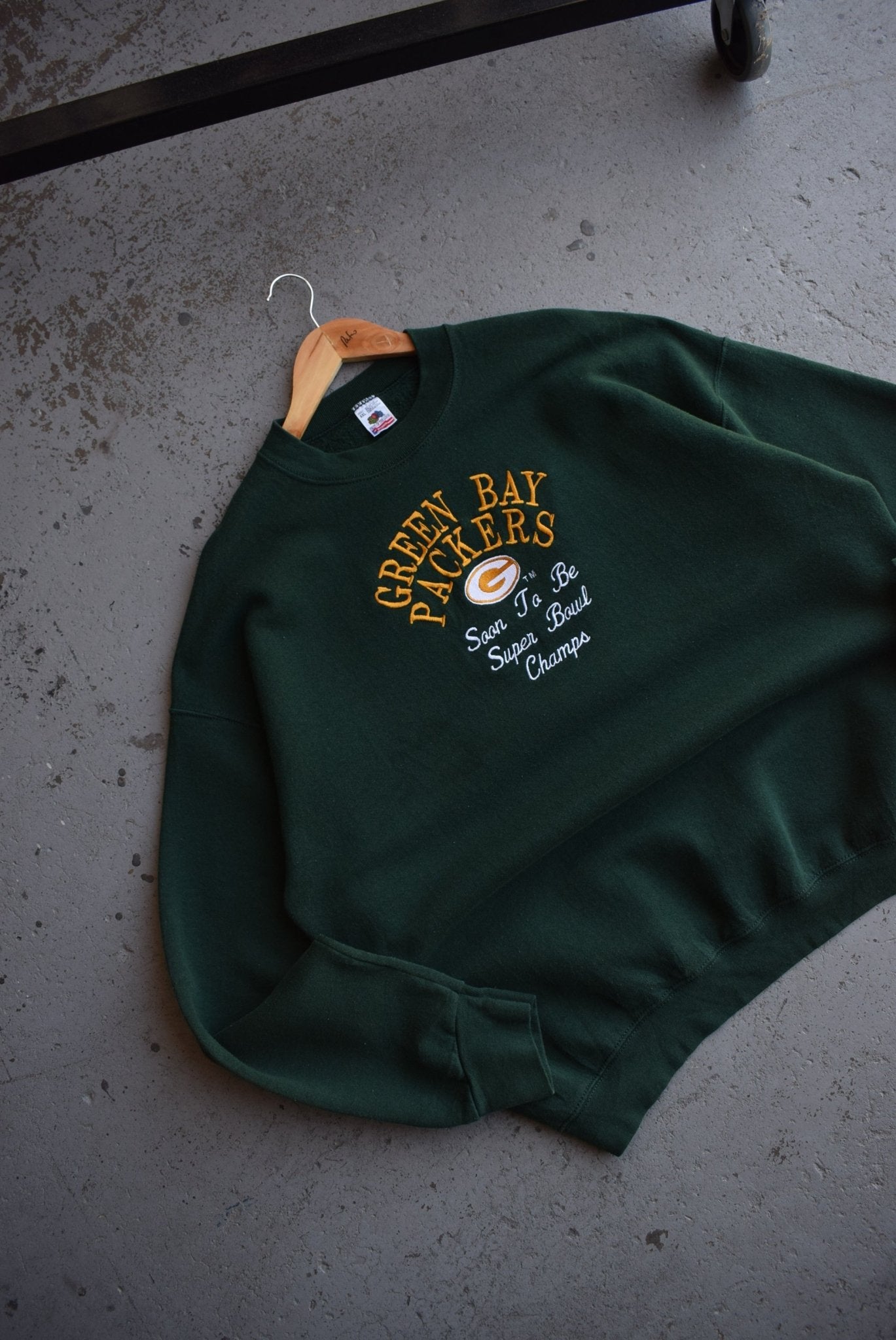 Vintage 90s NFL Green Bay Packers Embroidered Crewneck (XXL) - Retrospective Store
