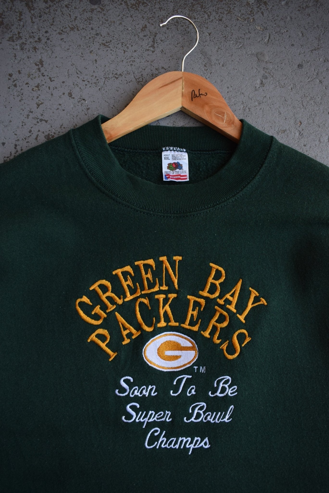 Vintage 90s NFL Green Bay Packers Embroidered Crewneck (XXL) - Retrospective Store