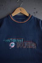 Vintage 90s NFL Miami Dolphins Embroidered Crewneck (XXL) - Retrospective Store