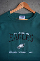 Vintage 90s NFL Philadelphia Eagles Embroidered Crewneck (L) - Retrospective Store