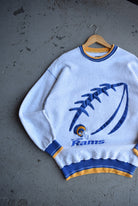 Vintage 90s NFL St. Louis Rams Embroidered Crewneck (XL) - Retrospective Store