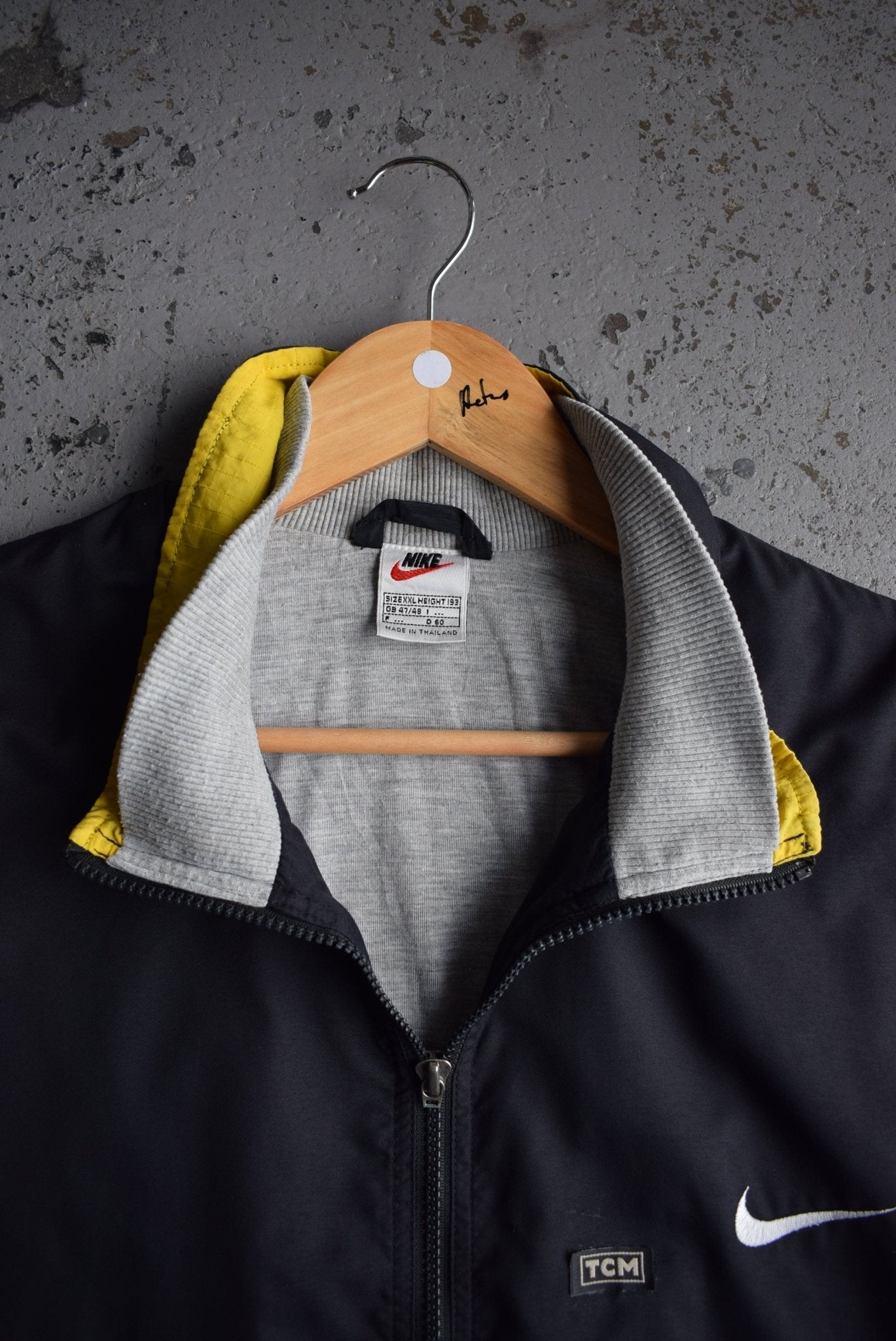 Vintage 90s Nike Big Swoosh Embroidered Coat (XXL) - Retrospective Store