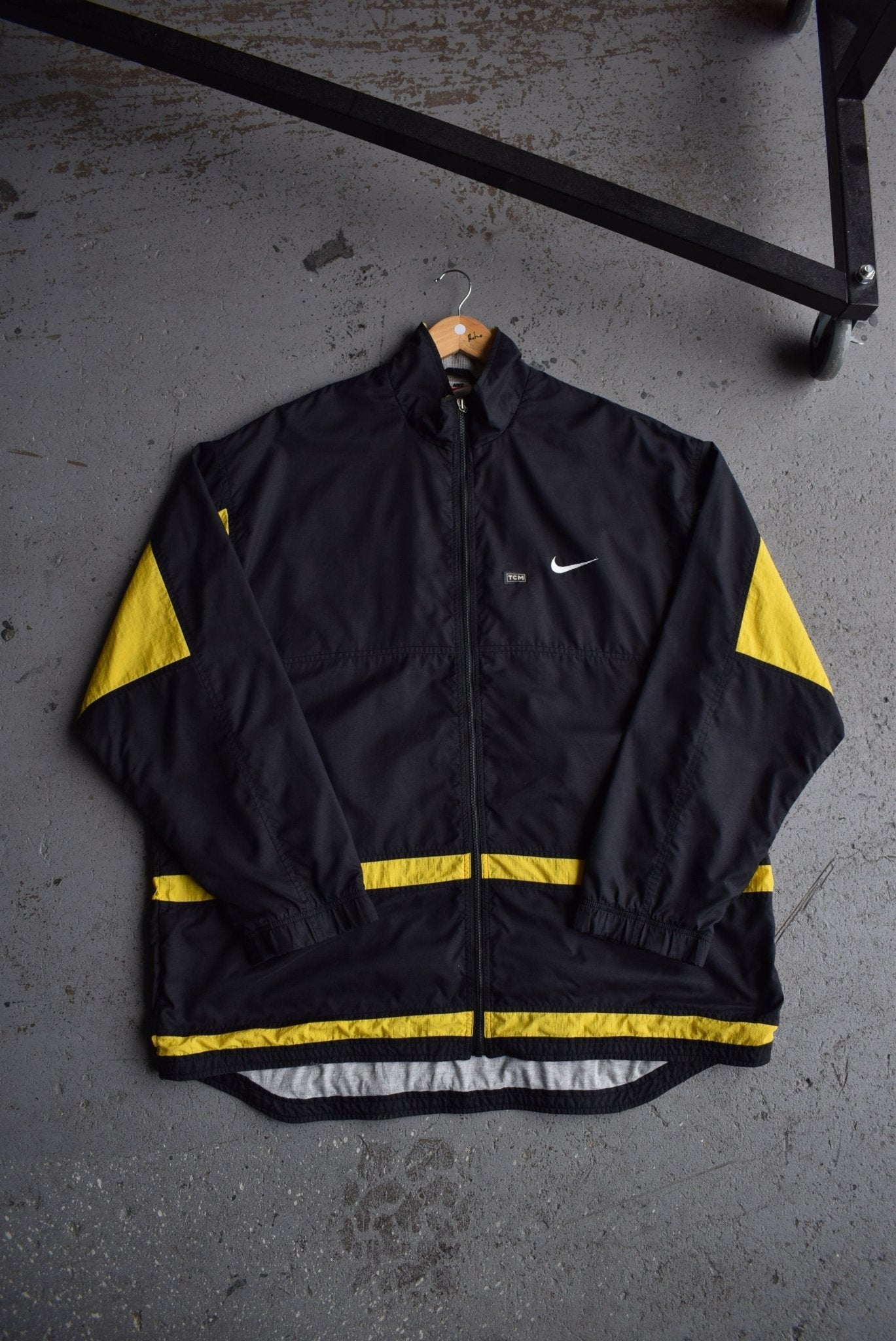 Vintage 90s Nike Big Swoosh Embroidered Coat (XXL) - Retrospective Store