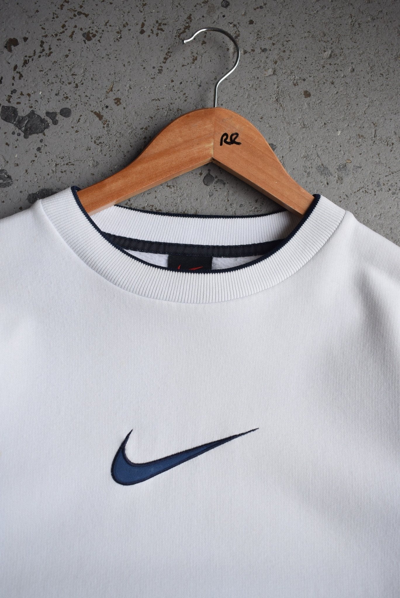 Vintage 90s Nike Big Swoosh Embroidered Crewneck (S) - Retrospective Store