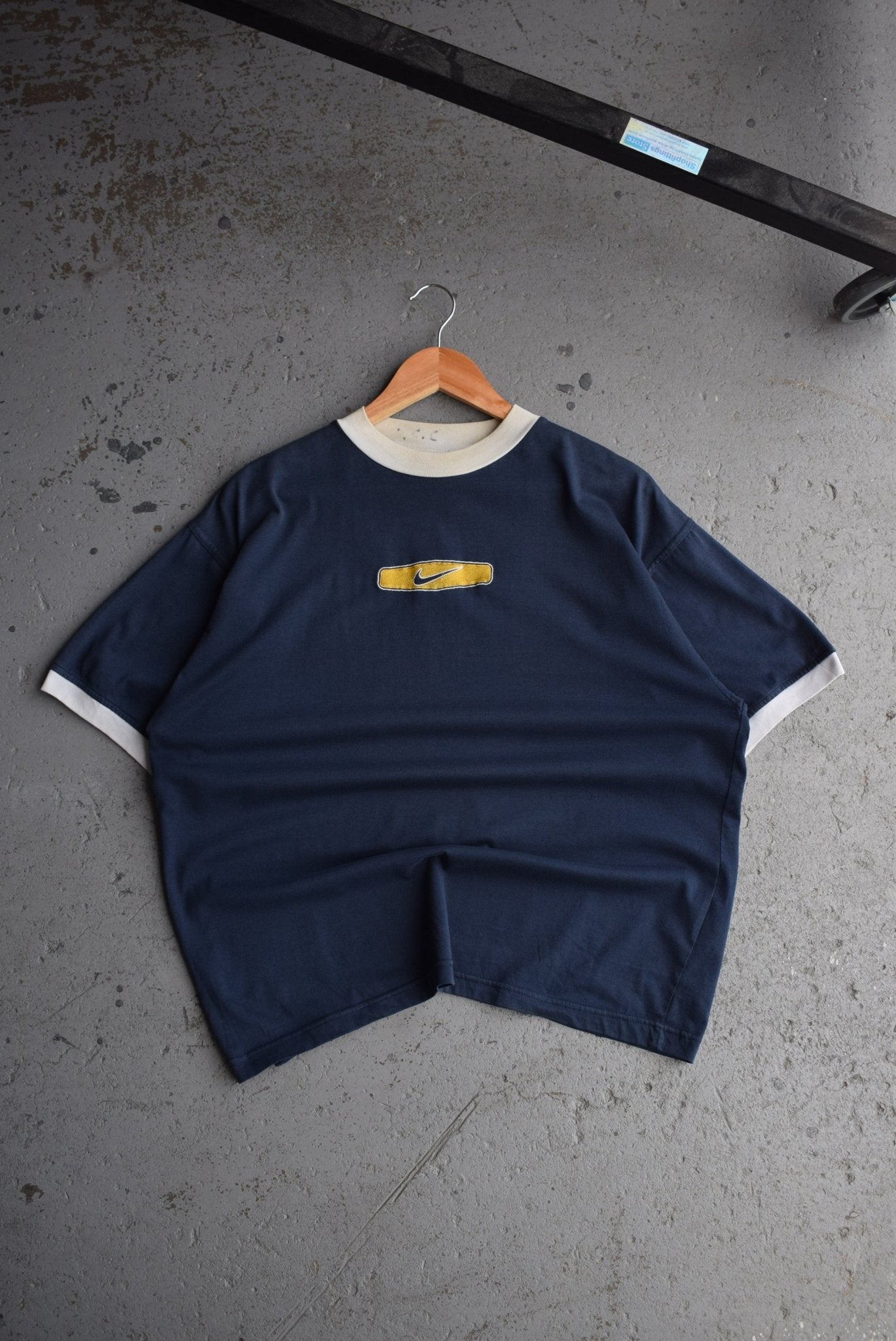 Vintage 90s Nike Big Swoosh Embroidered Tee (M) - Retrospective Store