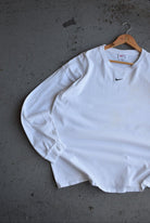 Vintage 90s Nike Centre Swoosh Embroidered Long Sleeve Tee (L) - Retrospective Store