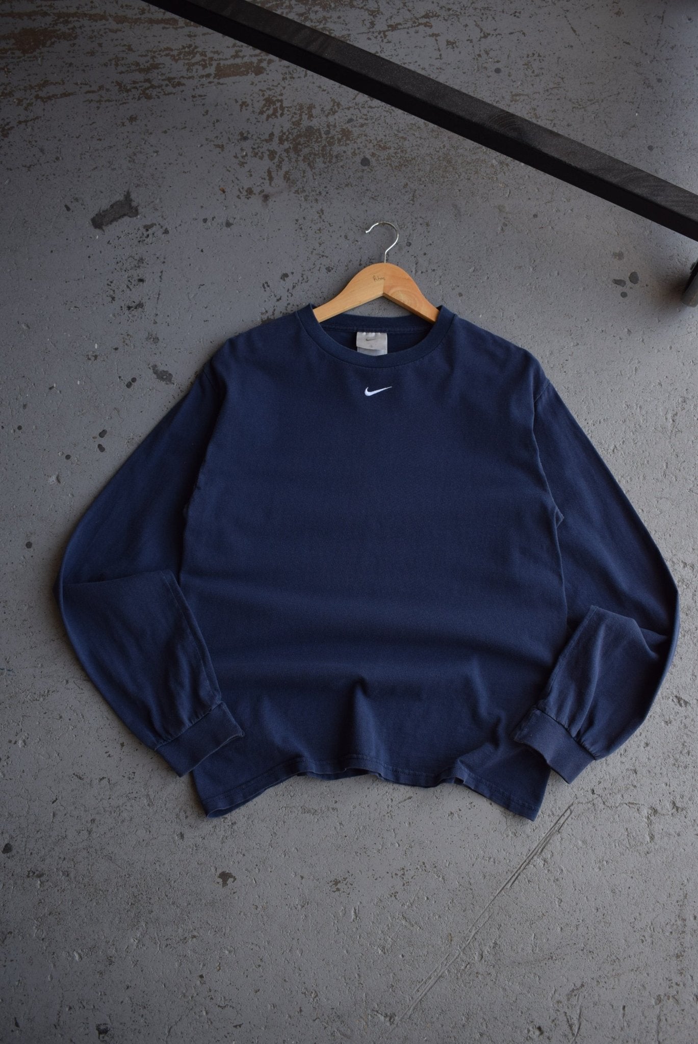 Vintage 90s Nike Centre Swoosh Embroidered Long Sleeve Tee (M) - Retrospective Store