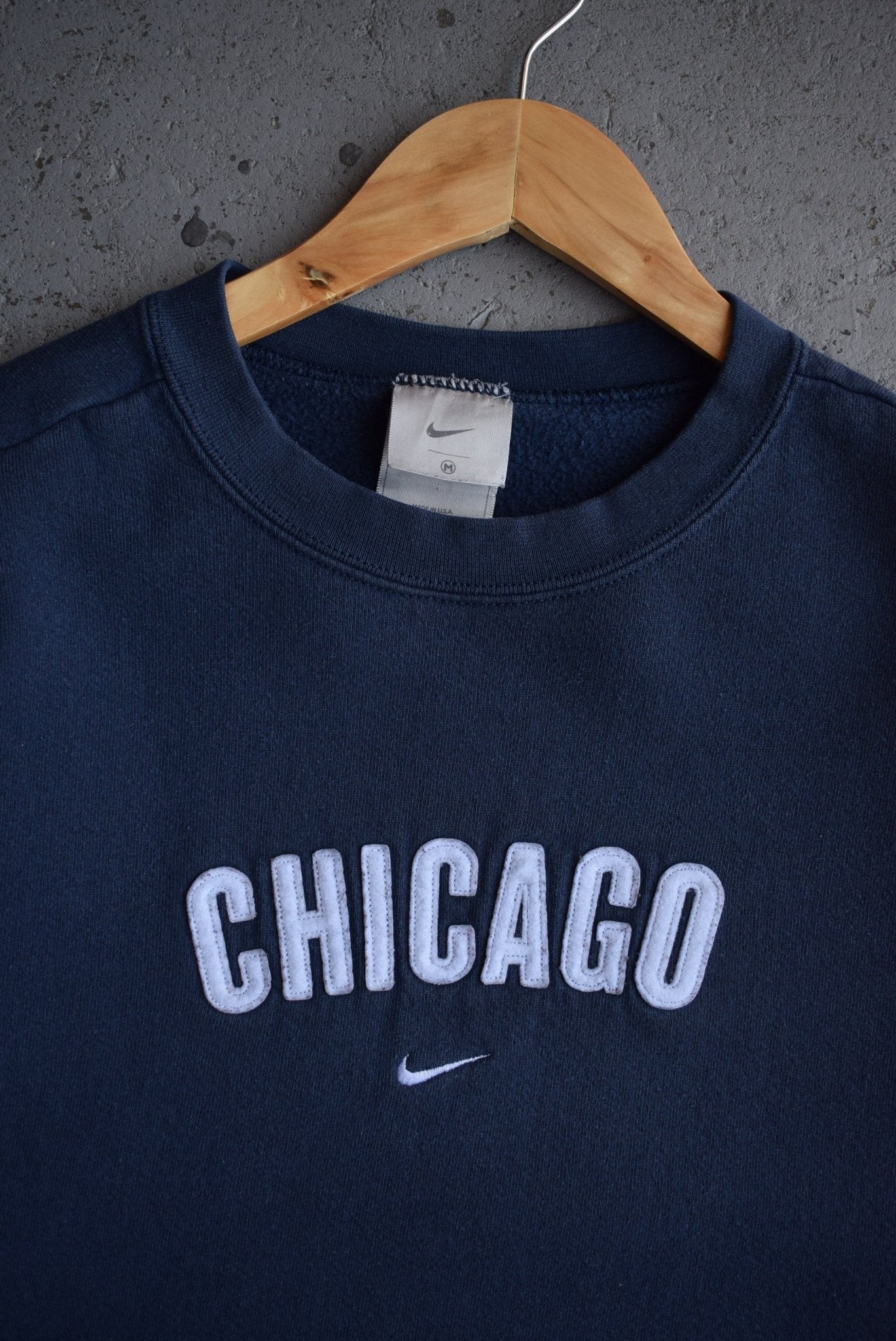 Vintage 90s Nike Chicago Embroidered Crewneck (M) - Retrospective Store