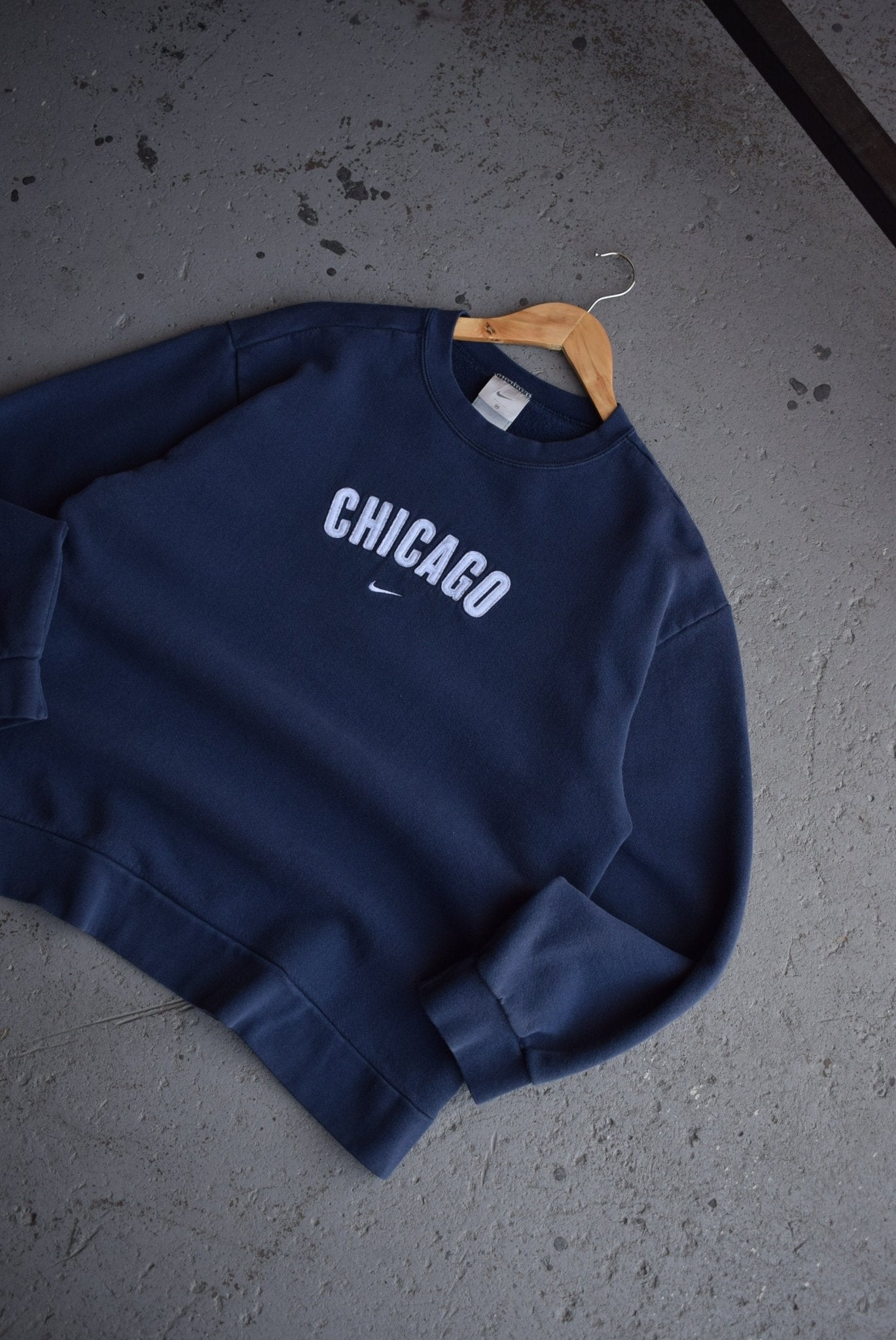 Vintage 90s Nike Chicago Embroidered Crewneck (M) - Retrospective Store