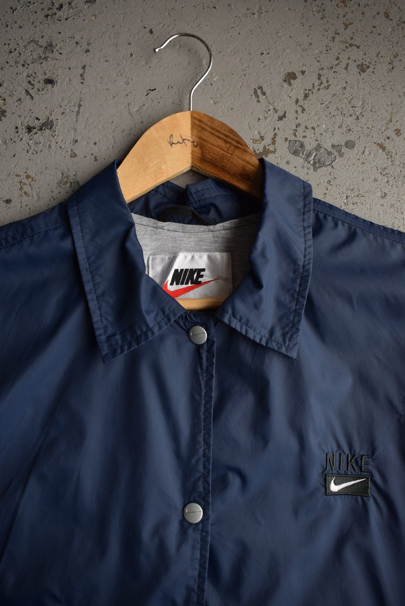 Vintage 90s Nike Classic Logo Embroidered Coach Jacket (S) - Retrospective Store