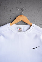 Vintage 90s Nike Classic Logo Embroidered Crewneck (S/M) - Retrospective Store