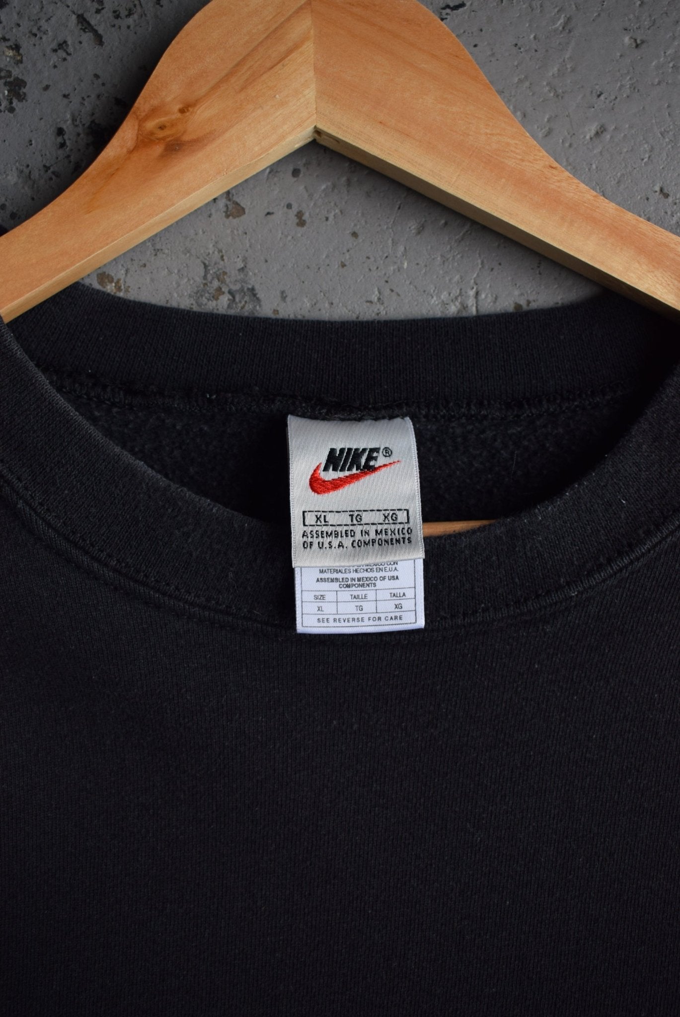 Vintage 90s Nike Classic Logo Embroidered Crewneck (XL) - Retrospective Store