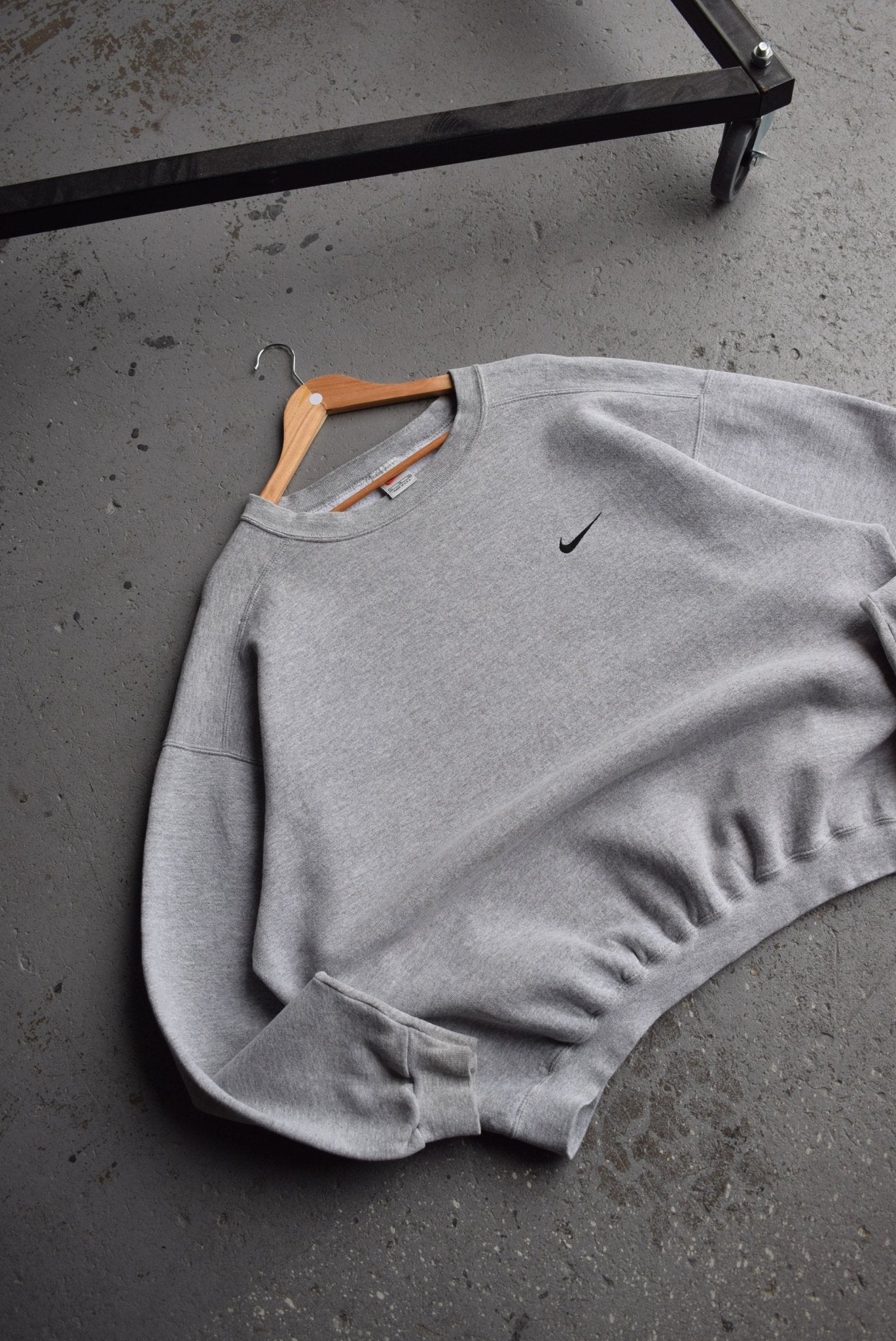 Vintage 90s Nike Classic Logo Embroidered Crewneck (XL) - Retrospective Store