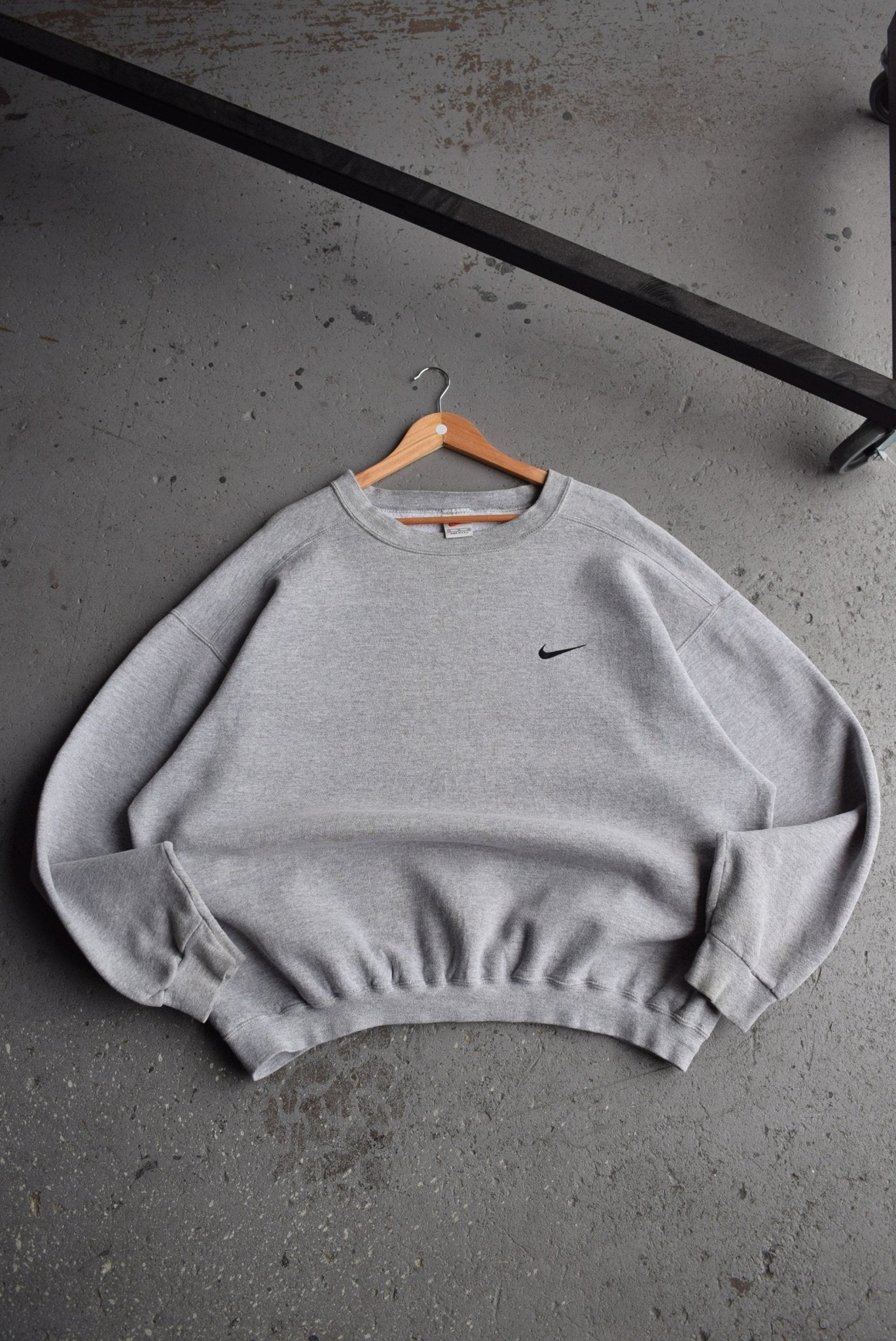 Vintage 90s Nike Classic Logo Embroidered Crewneck (XL) - Retrospective Store