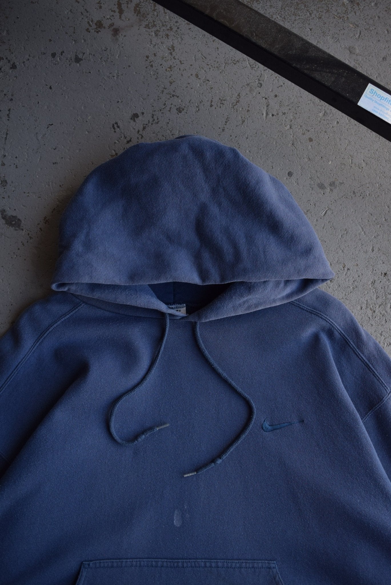 Vintage 90s Nike Classic Logo Embroidered Hoodie (XL) - Retrospective Store