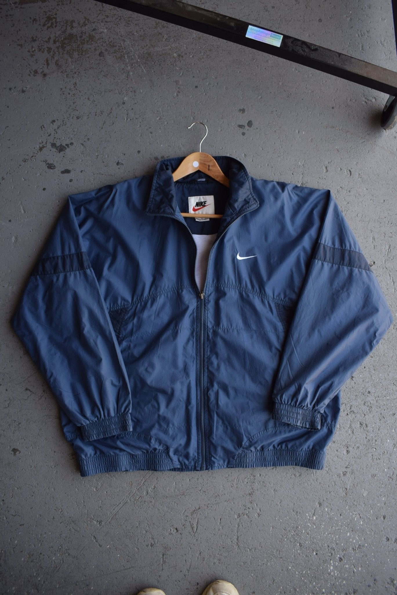 Vintage 90s Nike Classic Logo Embroidered Jacket (L) - Retrospective Store