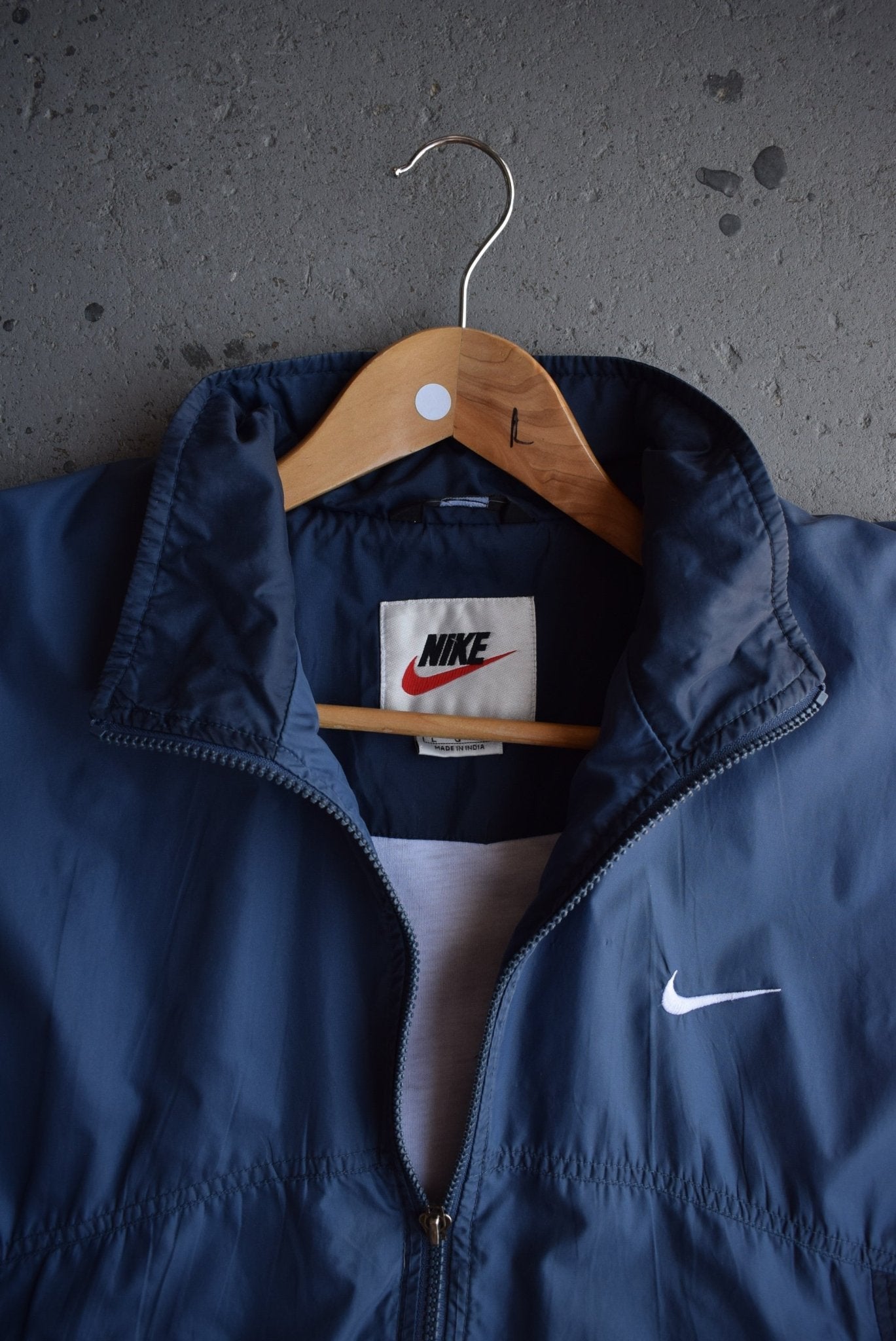Vintage 90s Nike Classic Logo Embroidered Jacket (L) - Retrospective Store