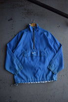 Vintage 90s Nike Classic Logo Embroidered Quarter Zip Spray Jacket (L) - Retrospective Store