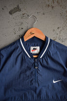 Vintage 90s Nike Classic Logo Embroidered Quarter Zip Spray Jacket (S) - Retrospective Store